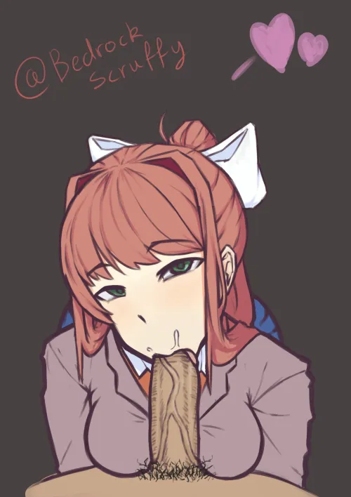 Thumbnail Just Monika's Mouth <3 by lady_winfry - DDLCRule34