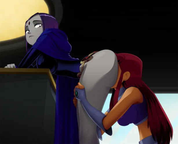 Thumbnail Starfire Can't Resist Raven's Booty | Teen Titans Porn