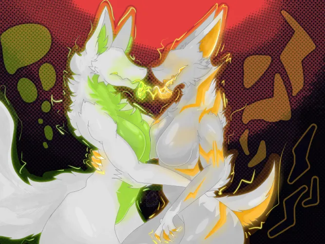 Thumbnail Smoochers FF art by me by Sokurupaws