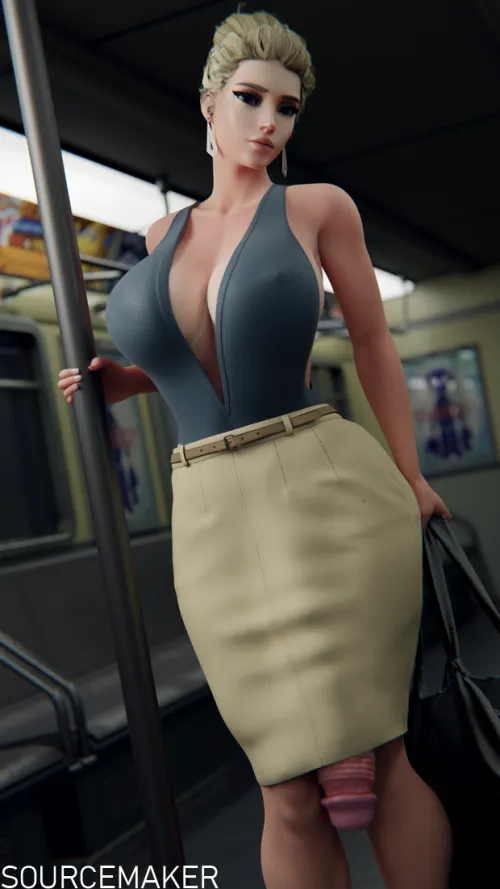 Thumbnail Mercy's Long Commute: A Futanari Tale from futasaregreat