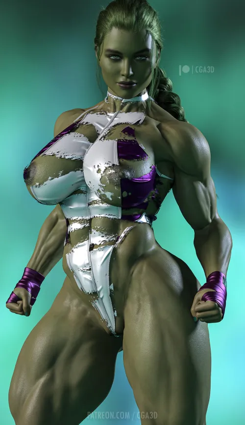 Thumbnail Kuro-Oji's Creative Take on Yelena Belova as SheHulk