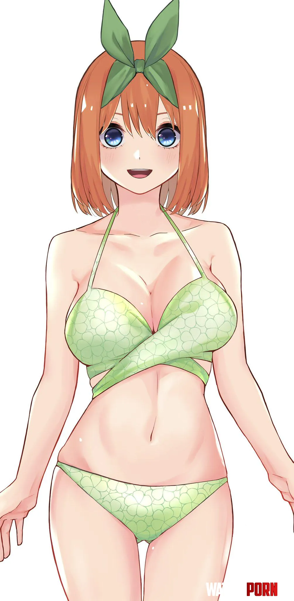 Yotsuba Confidently Wearing Her Green Bikini Quintessential Quintuplets by Csxc