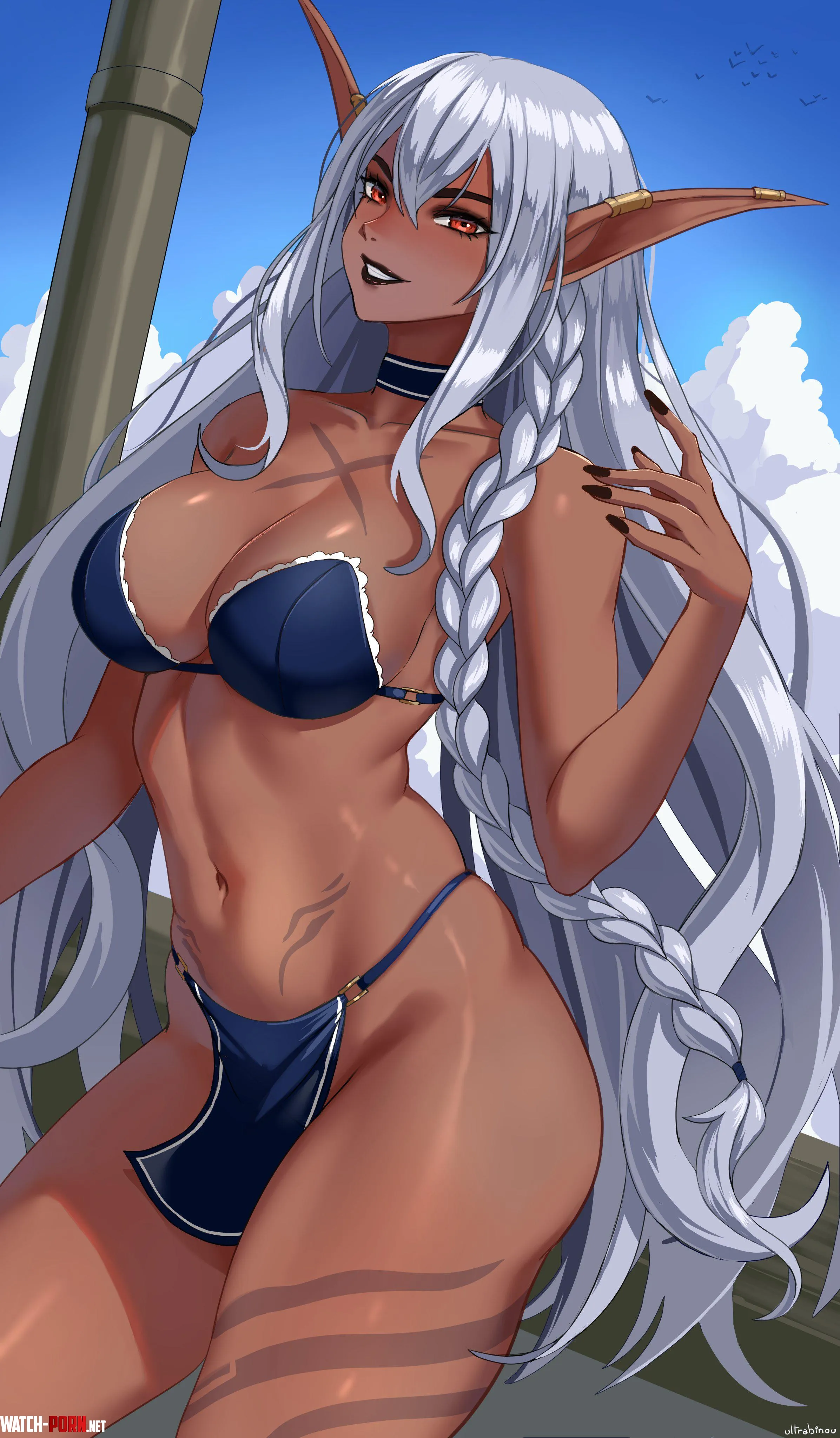 Dark Elf Girl Original by A_MASSIVE_PERVERT