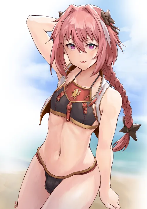 Thumbnail Bikini Astolfo's Allure by pedoro_pedoro | CuteTraps