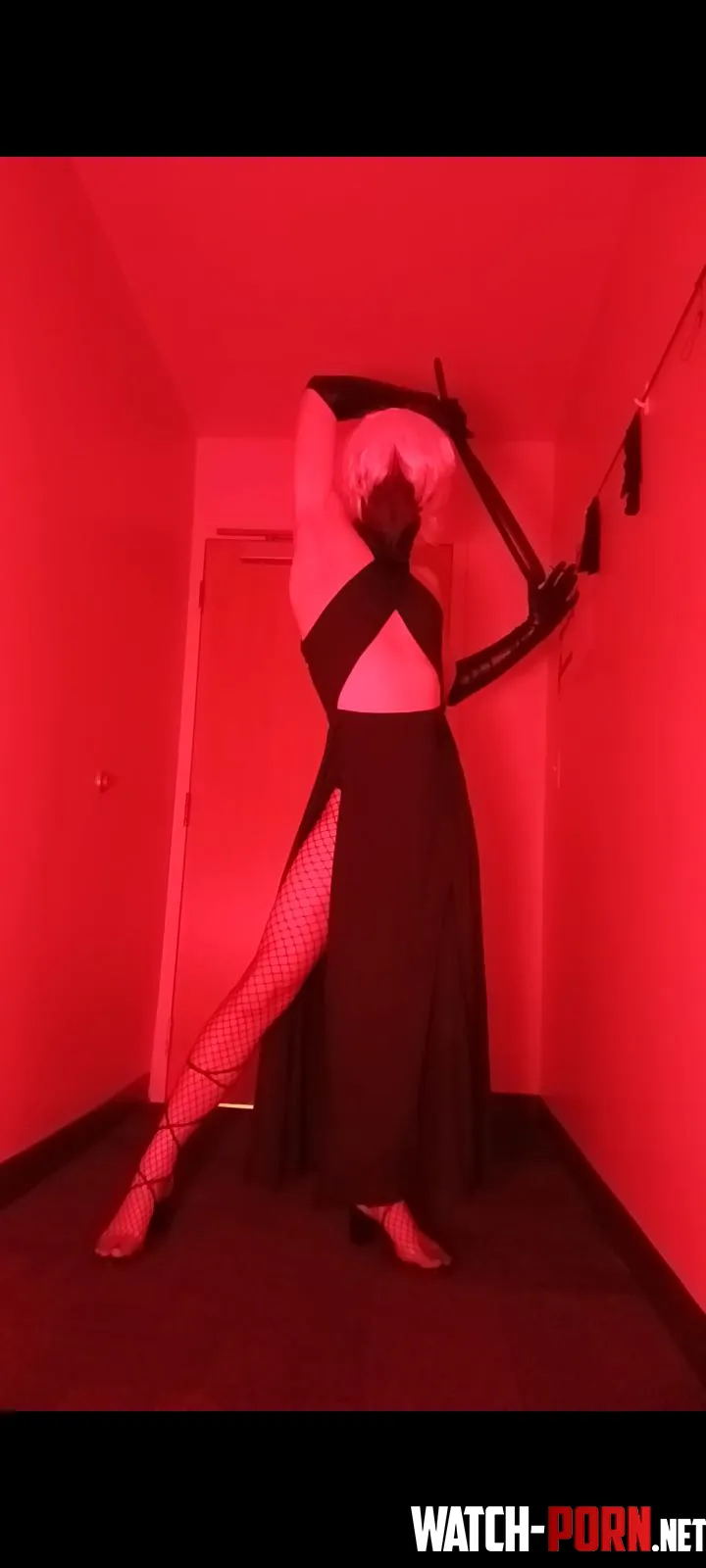 Not sure if the agresdively red lighting works but the dress does by hothoney5