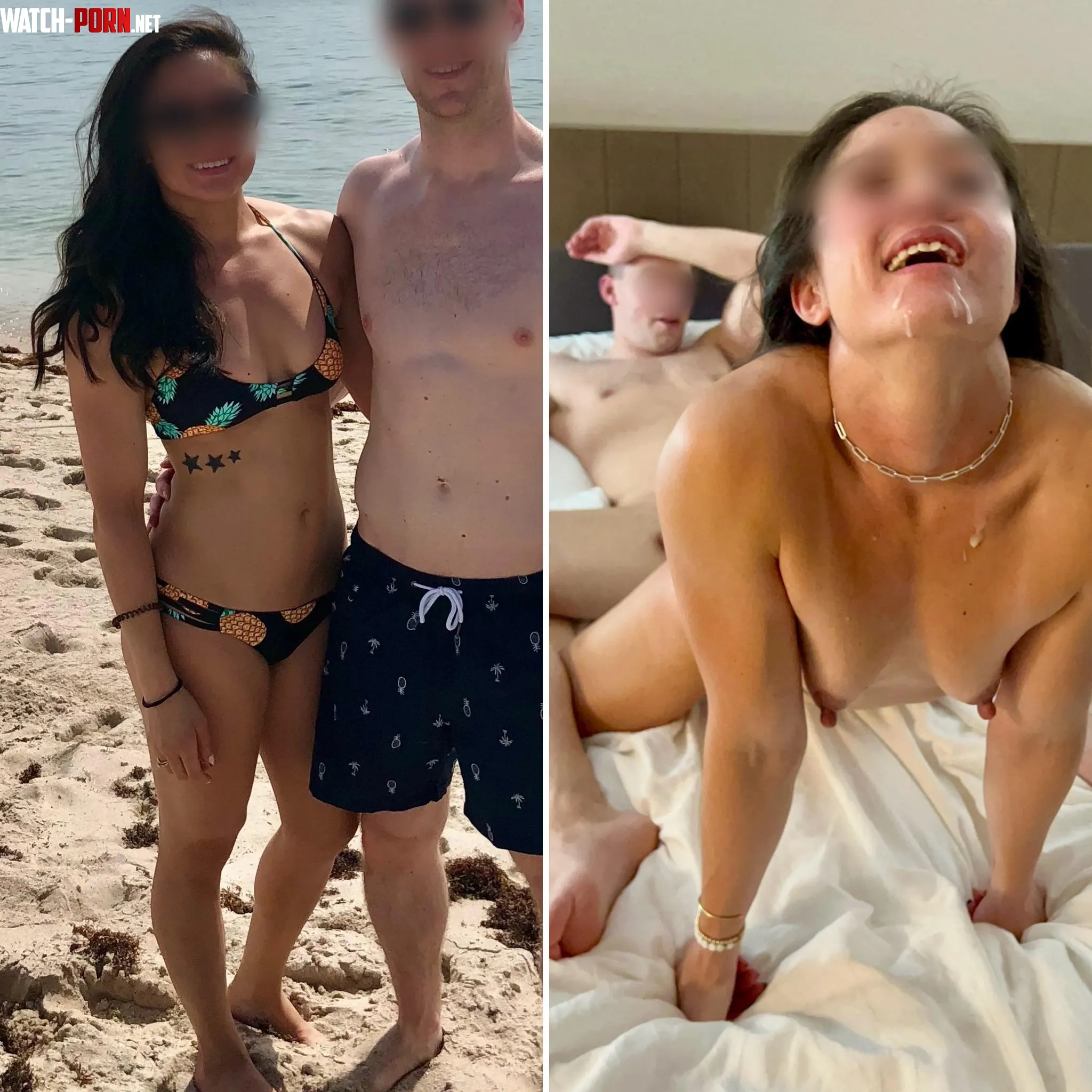 Pineapple bikini is a cheat code for finding guys to bring back to the resort hotel room to fuck my brains out by Dark-Blue