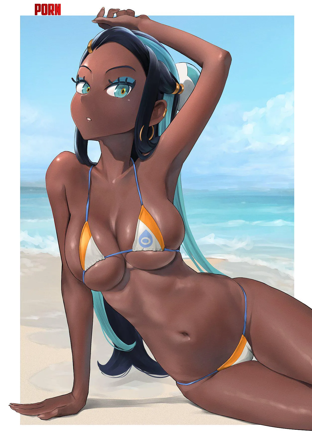 Nessa posing in a tiny bikini wagenryusui by Medium-Molasses-614