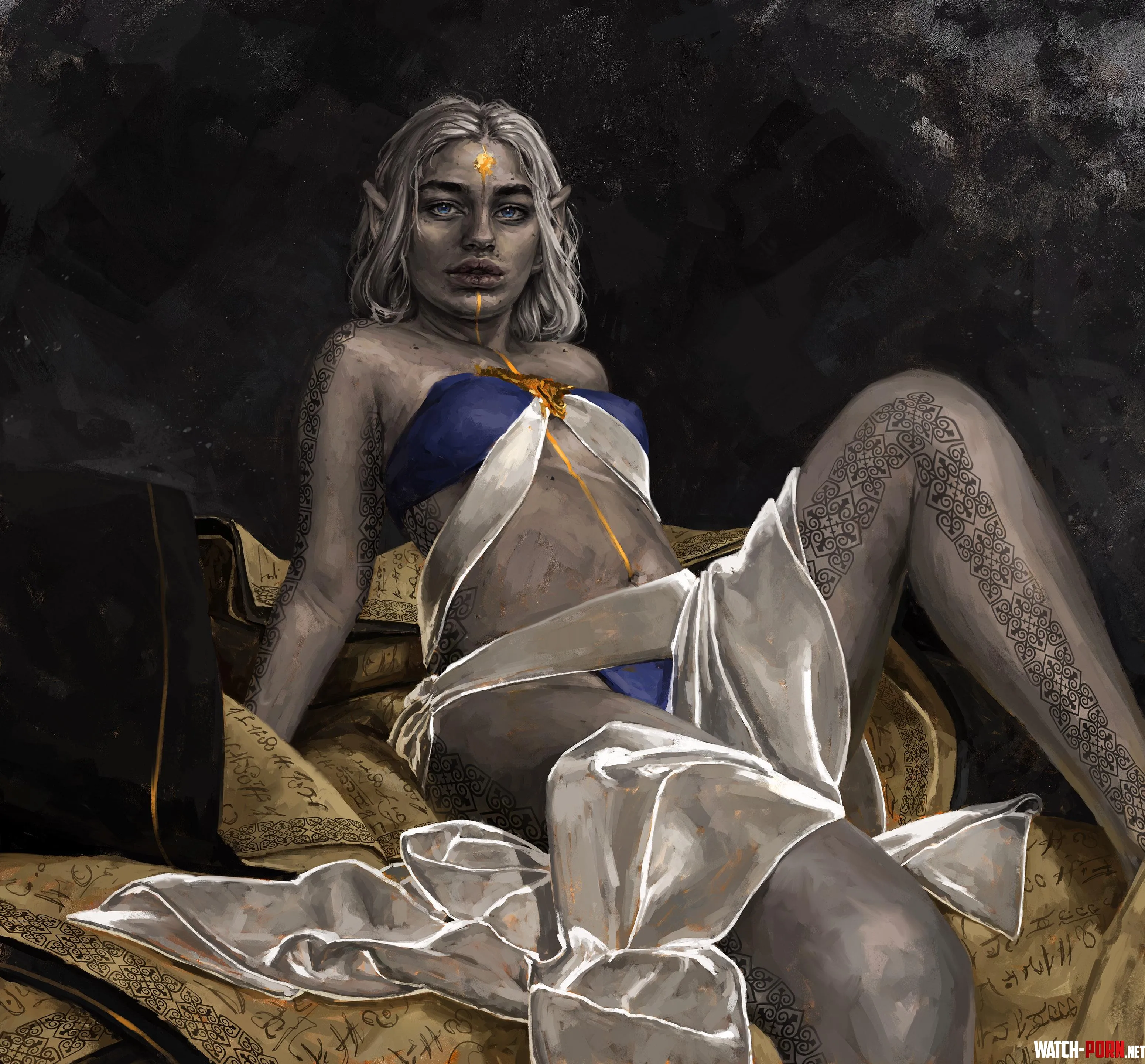 Drow concubine Thelvelia by Yorsy Hernandez by Fatedspear