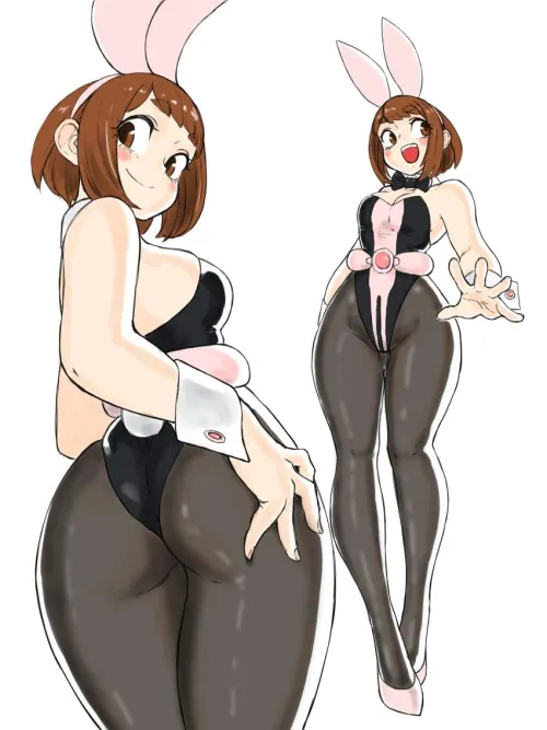 Thumbnail Be dazzled by Ochako's captivating new hero suit in this artwork by toshinoshin00