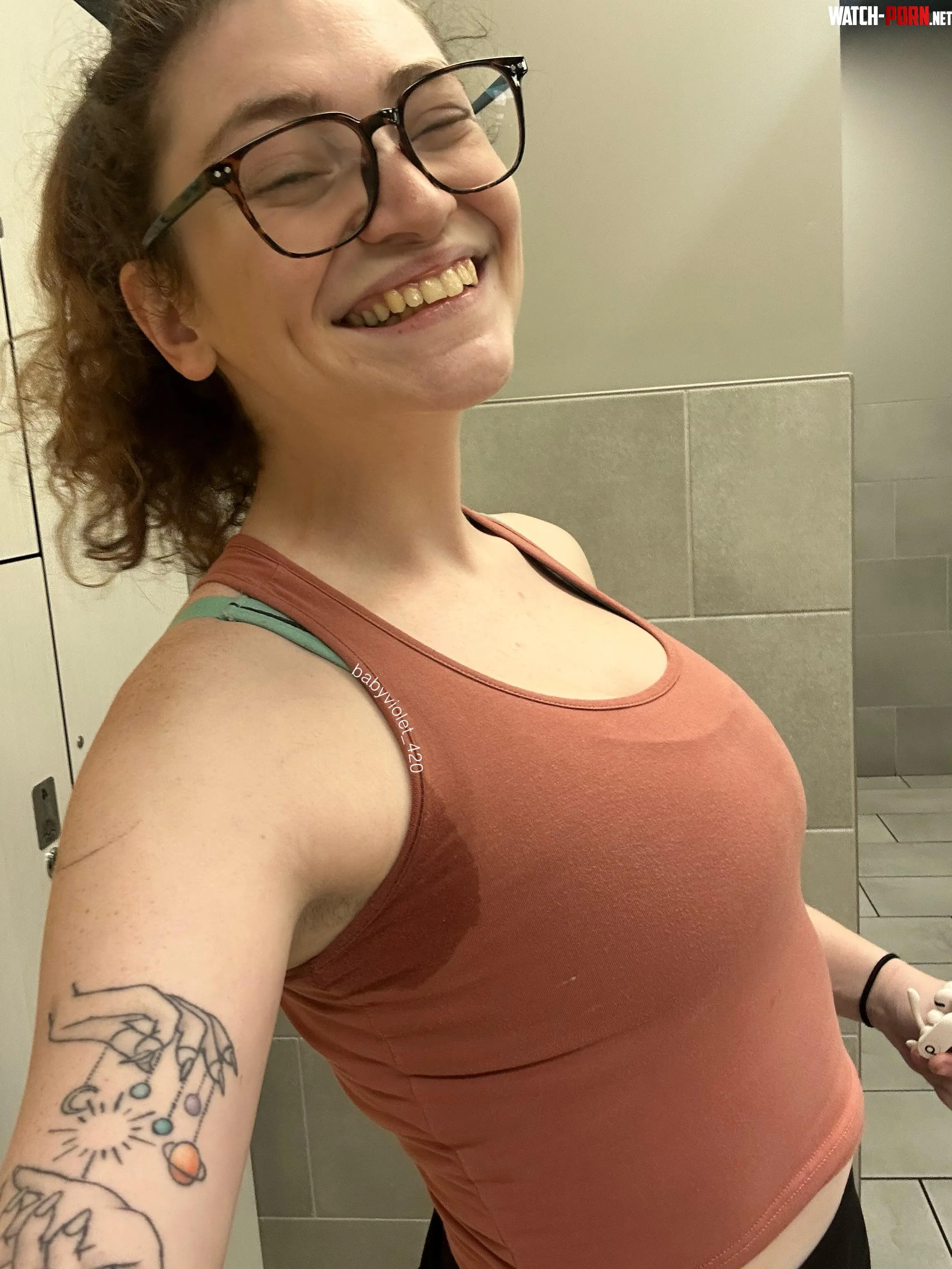 always smiling after a sweaty workout  by 420baby_violet