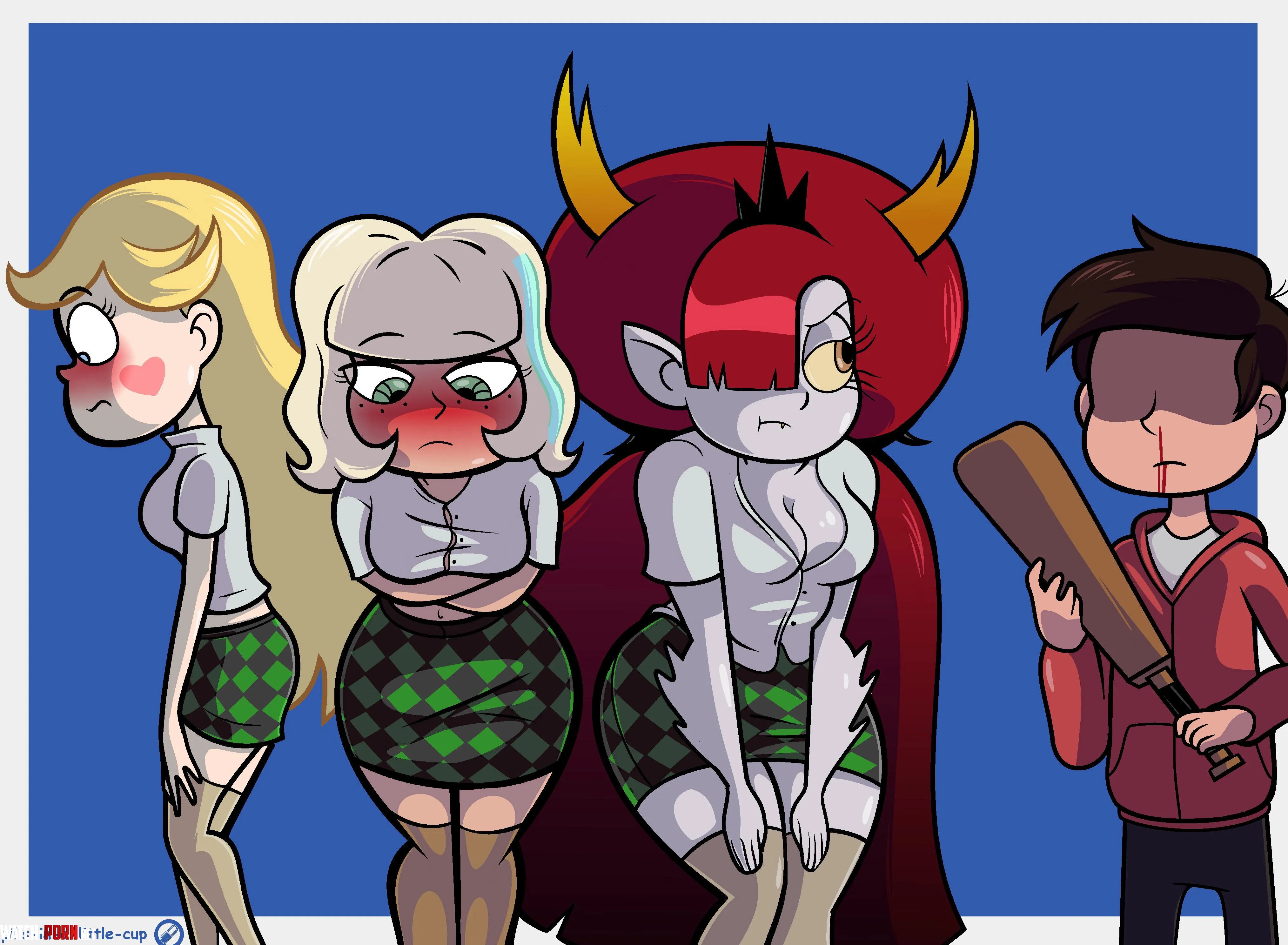 Marco about to punish Star Jackie and Hekapoo  by B1WITHYURI1558