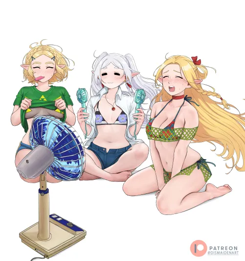 Thumbnail Heat Up Your Summer with 'Hot Elf Summer Dismaiden' by A_MASSIVE_PERVERT in ElfHentai