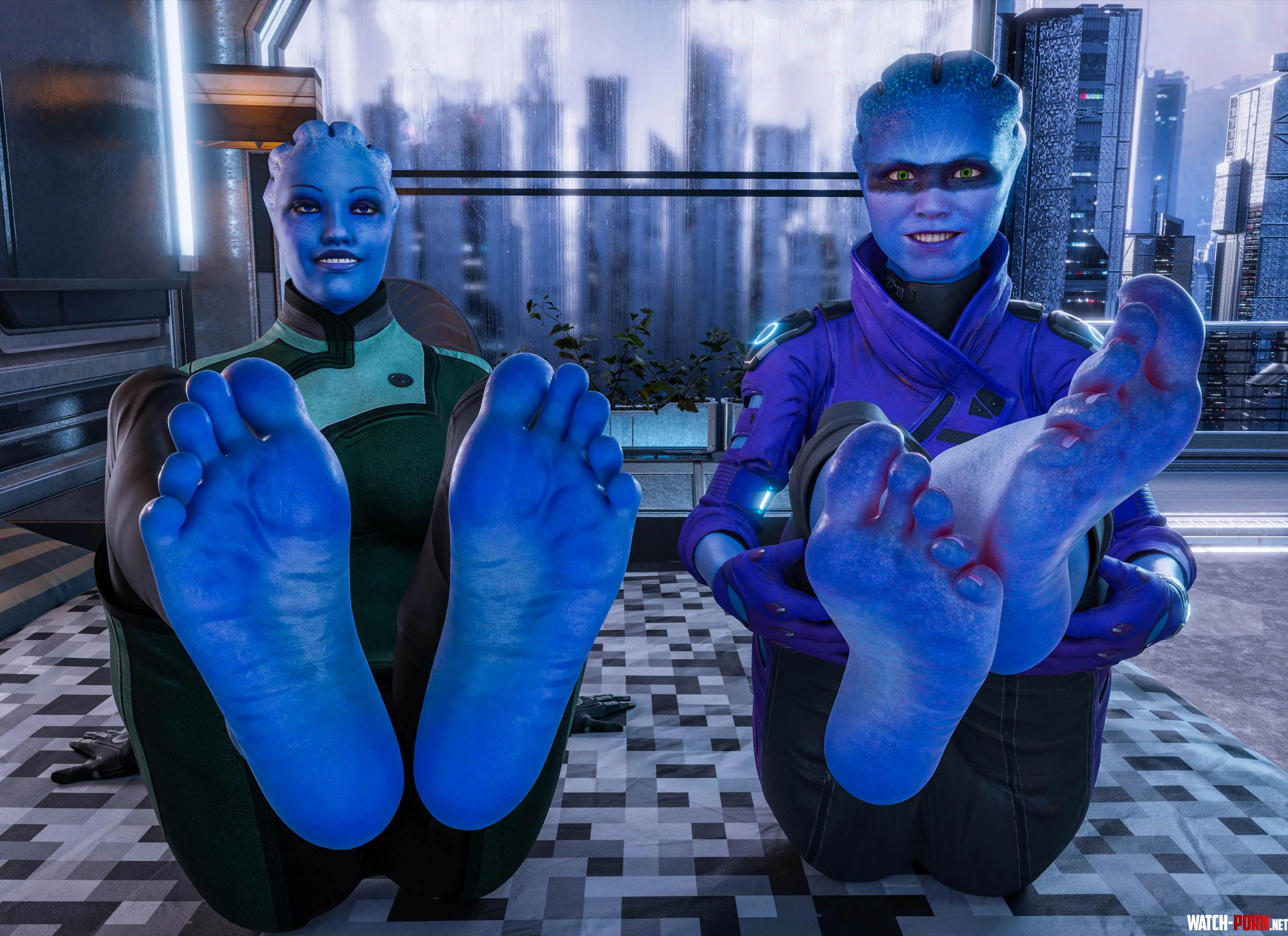 Liara or Peebee Rigid3D amp Mrwiggle3D Mass Effect saga by BundyCharles