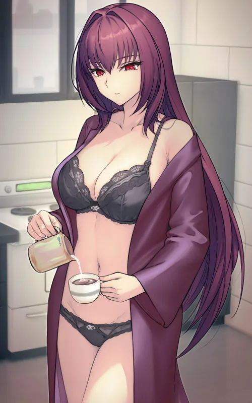 Thumbnail Scathach FateGO: Journey through the animemidriff with CheetahSperm18