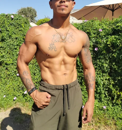 Thumbnail Shortking_fit Enjoys the Outdoors in Hotguyswithtattoos Style