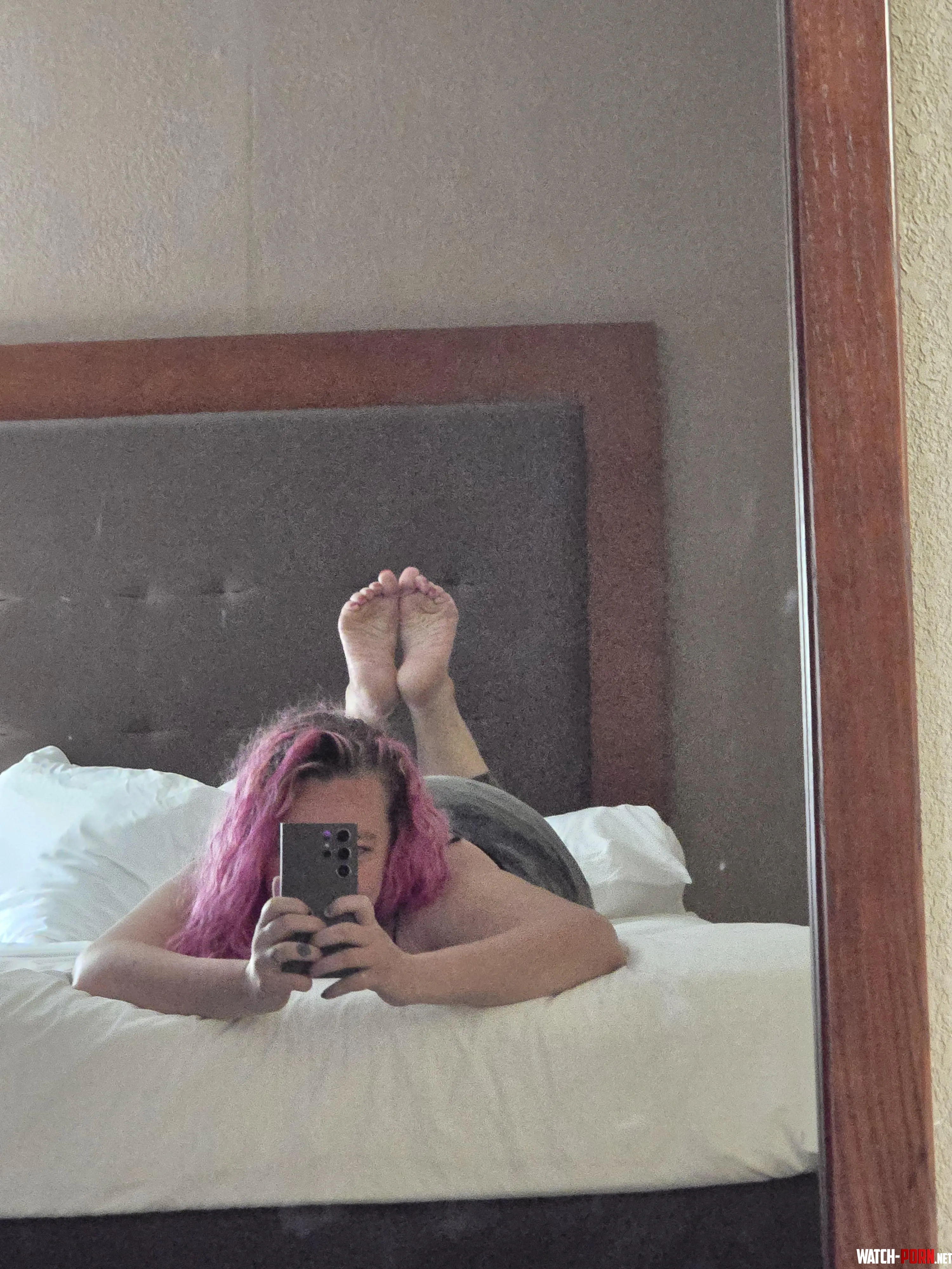 Late night hotel mirror selfie  by xXlochness15Xx