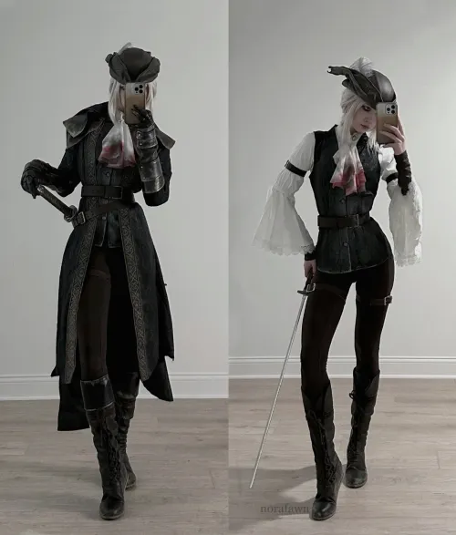 Thumbnail Norafawn's Lady Maria Cosplay from Bloodborne Excites Fans