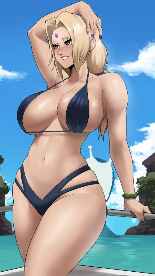 Thumbnail Tsunade Echosaber Revealed by Author Mrtecta in Swimsuit Hentai Category