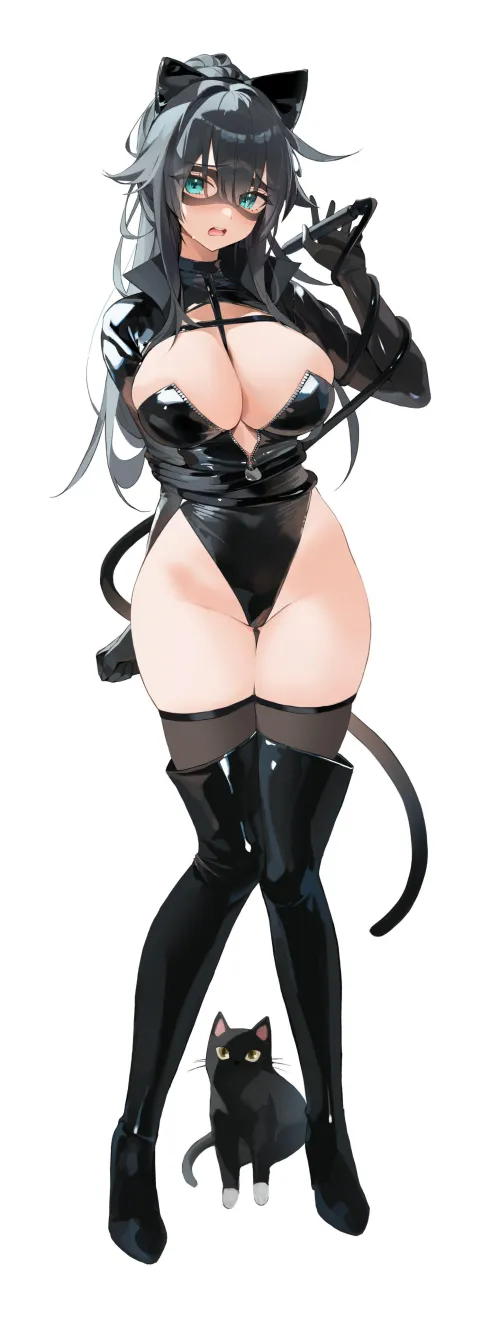 Thumbnail Tangled Black Cat: Exploring the Intricacies of Anime Bodysuits