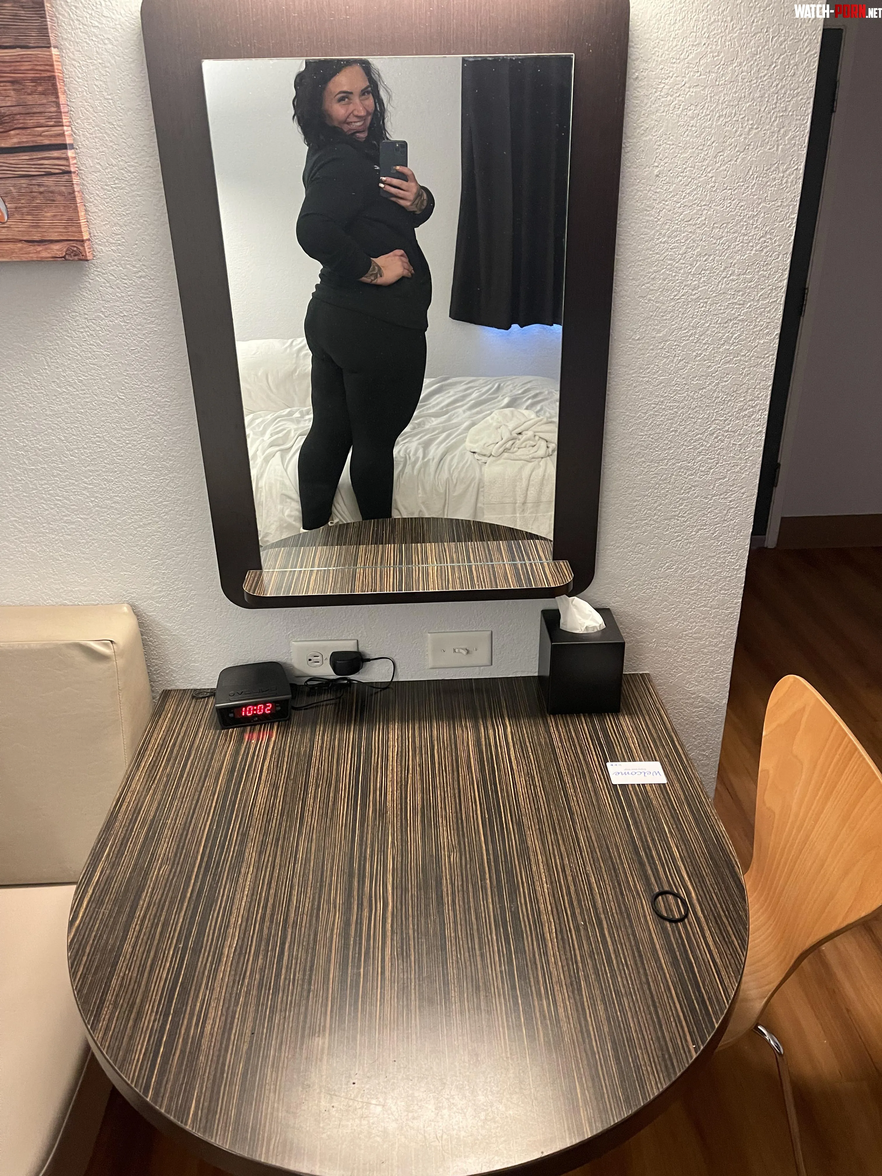 Short girl problems gotta stand on shit for a mirror selfie at a hotel haha by meganbbw87