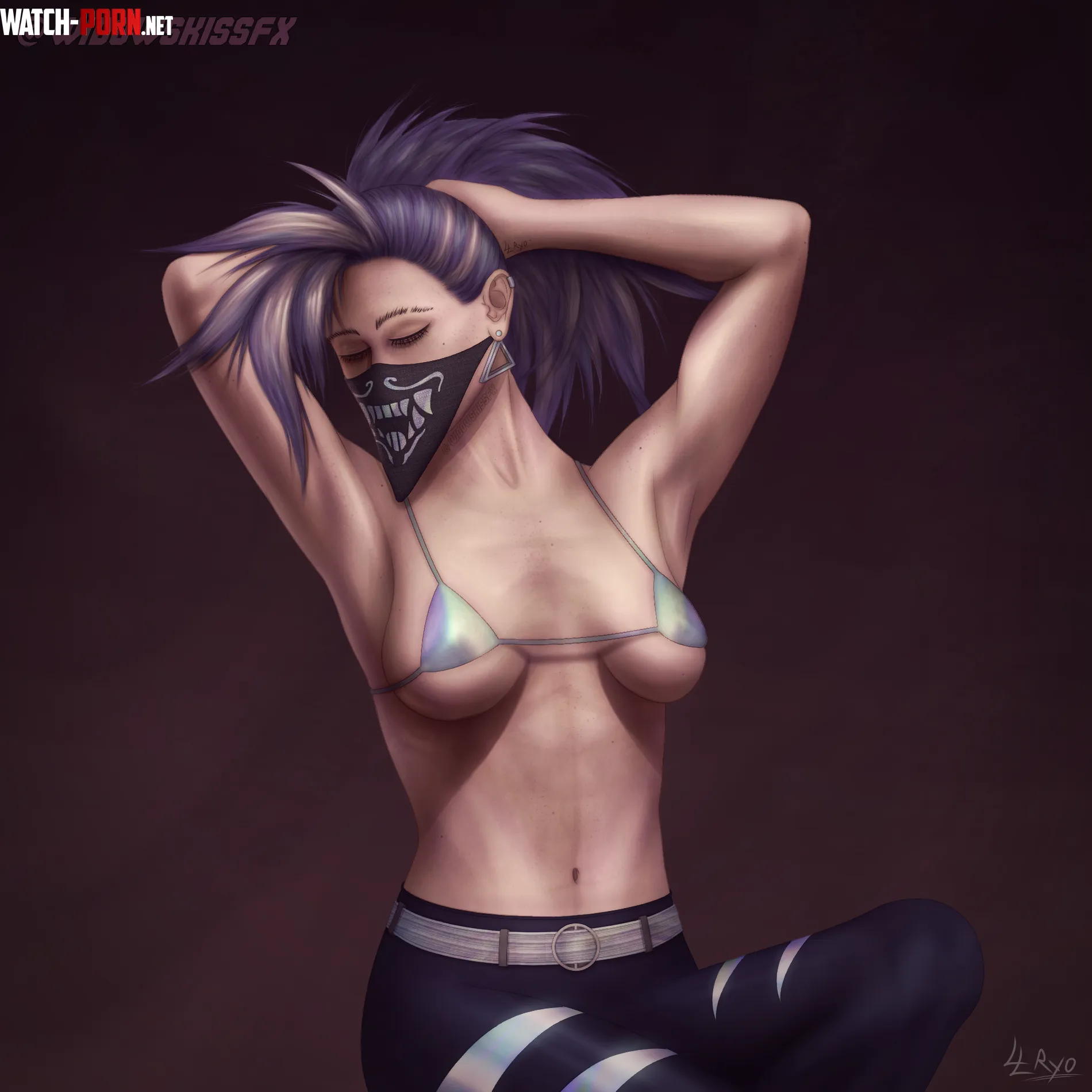 Akali after the show WidowsKissFX  LL Ryo by LLryo