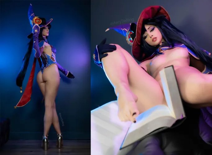 Thumbnail Mona from Genshin Impact: A Sensual Cosplay by AeryKorvair