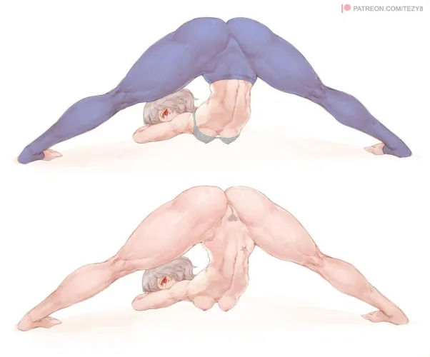 Thumbnail Big Stretch Tezy8 ArtOriginal by StarvingArtist2000 | fitdrawngirls Category