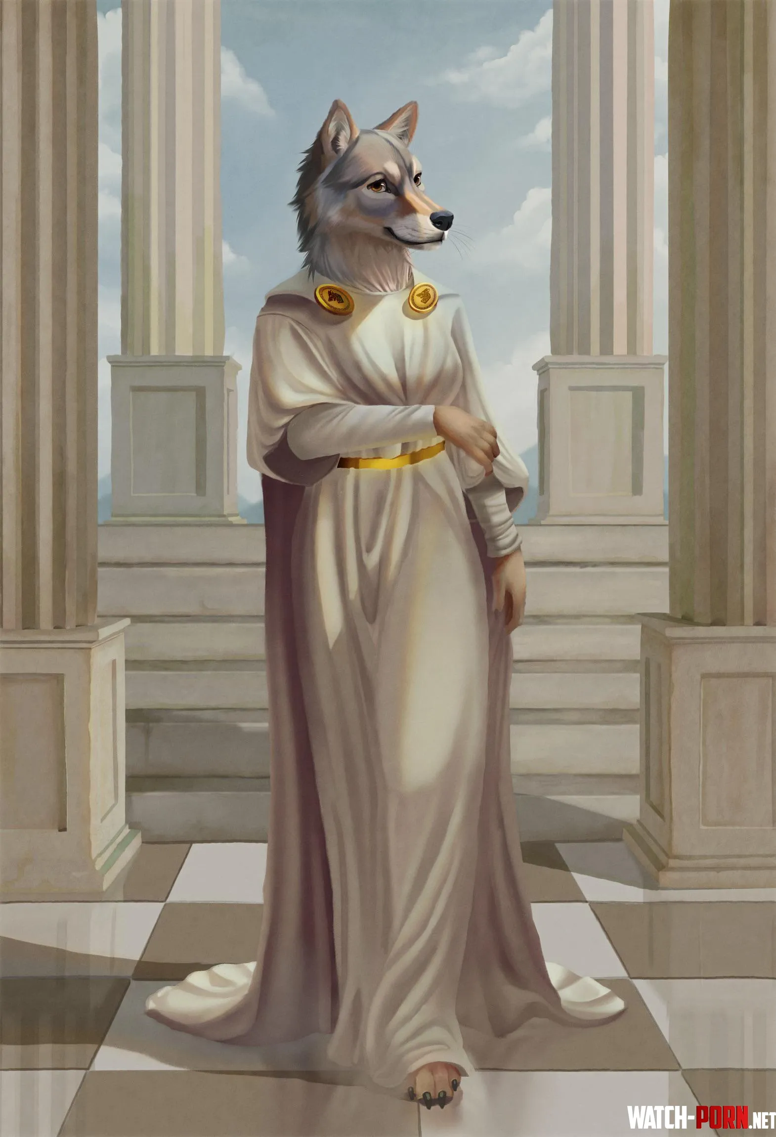 At the temple  art by me by cgcritter