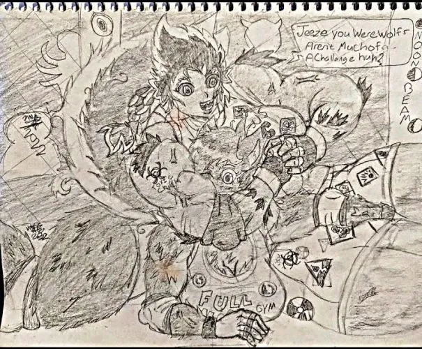 Thumbnail Monster Girl MMA Showdown: Toxic Mutant Vs. Werewolf in fitdrawngirls