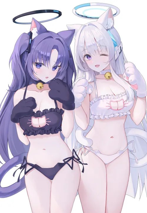 Thumbnail Cat Duo Blue Archive - Nekomimi Category by xSaviour_N