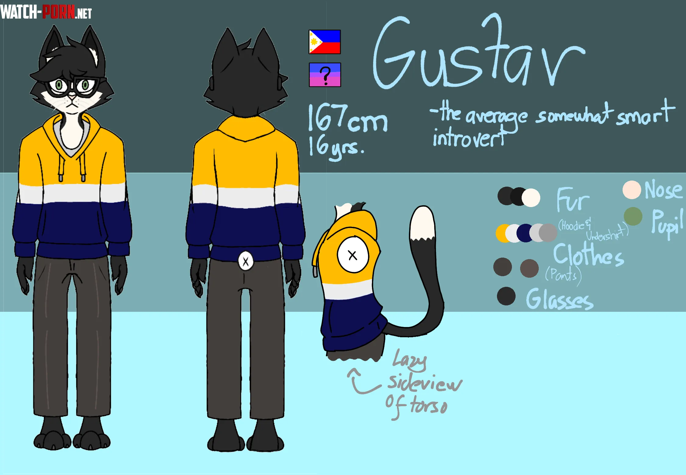 A reference picture for my fursona I could use maybe some others if youre interested if any by Adof_TheMinerKid