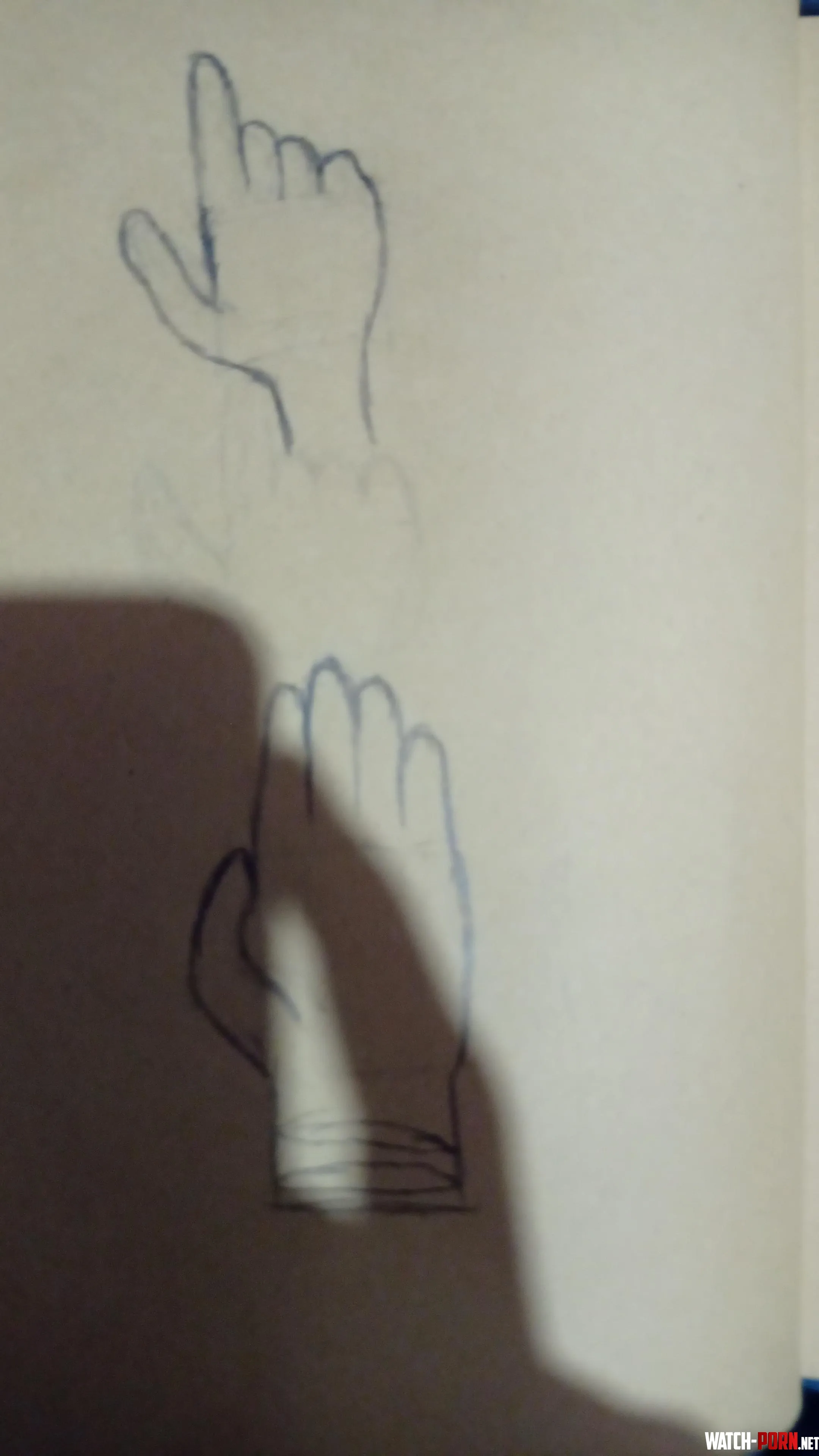 First time drawing hands  by Silver_Ad7630