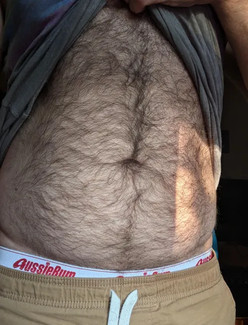 Thumbnail When his shirt lifts up and you get a peak of fur by dirtyacct1717 in insanelyhairymen Category