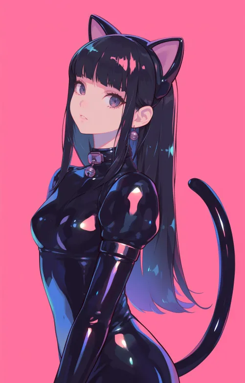 Thumbnail Rubber Suit Cat by Infinite_Science | Nekomimi Category