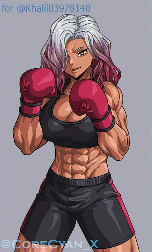 Thumbnail Female boxer CoreCyanX | TheTMoneyMan | fitdrawngirls