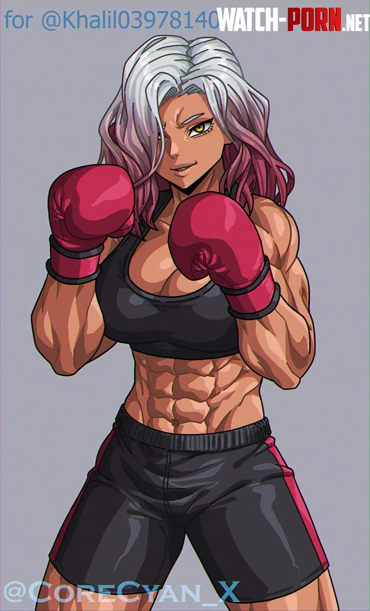 Female boxer CoreCyanX by TheTMoneyMan