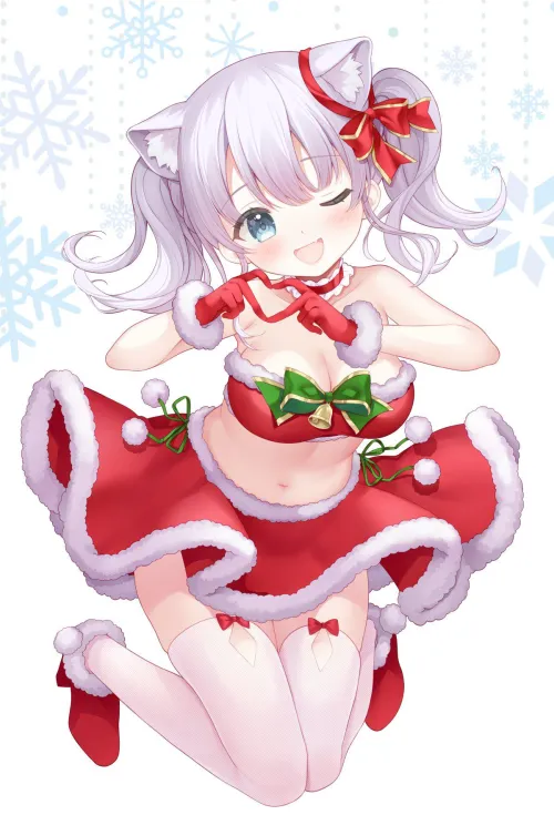 Thumbnail Meowy Christmas Sakura Moyon: A Nekomimi Celebration - Arcaeca2