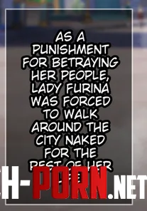 LF Color Source As a punishment for betraying her people Lady Furina was forced to walk around the city naked for the rest of her life by HentaiSource_Archive