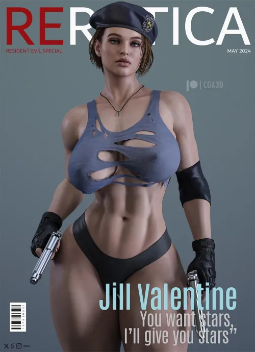 Thumbnail Jill RErotica Cga3D Resident Evil on Fitdrawngirls | Kuro-Oji