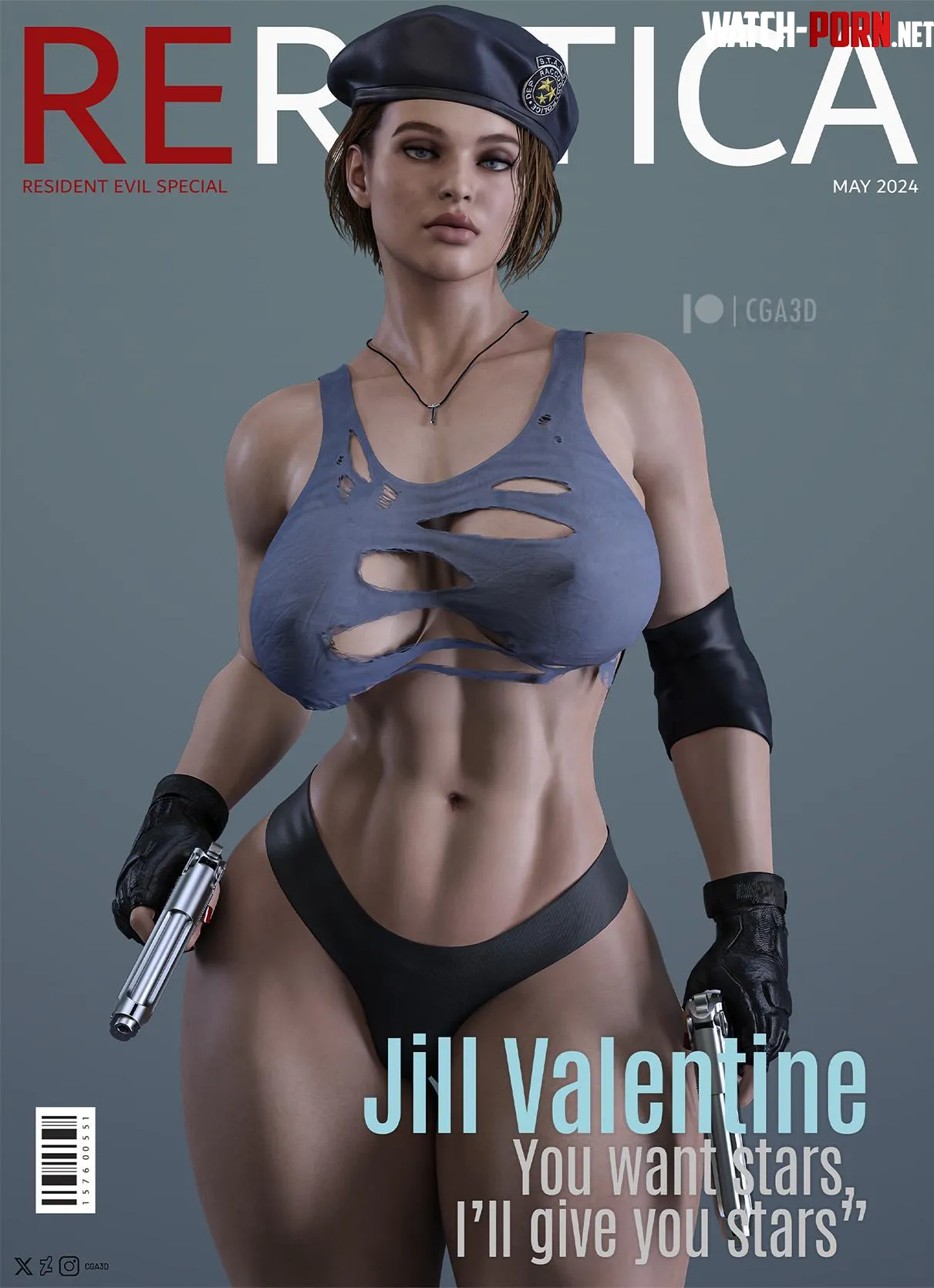 Jill  RErotica Cga3D Resident Evil by Kuro-Oji