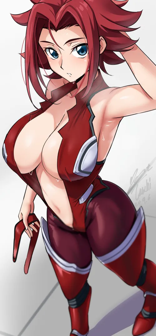 Thumbnail Kallen Kozuki Code Geass Anime Bodysuit by CheetahSperm18