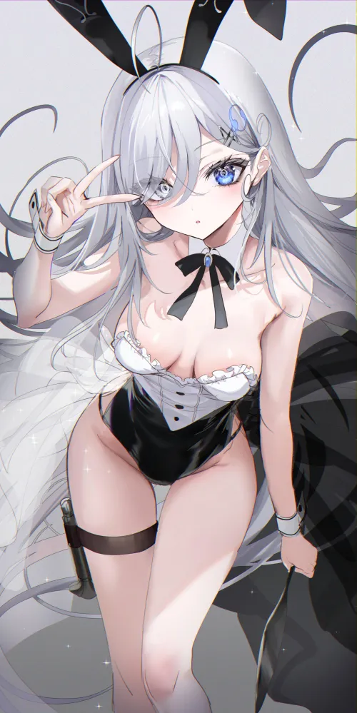 Thumbnail Heterochromia Bunny Girl: A Quirky Twist in AnimeBodysuits by CheetahSperm18