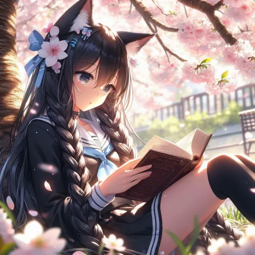 Thumbnail Embrace the Charm of a Sunny Afternoon - Pussception's Nekomimi Art