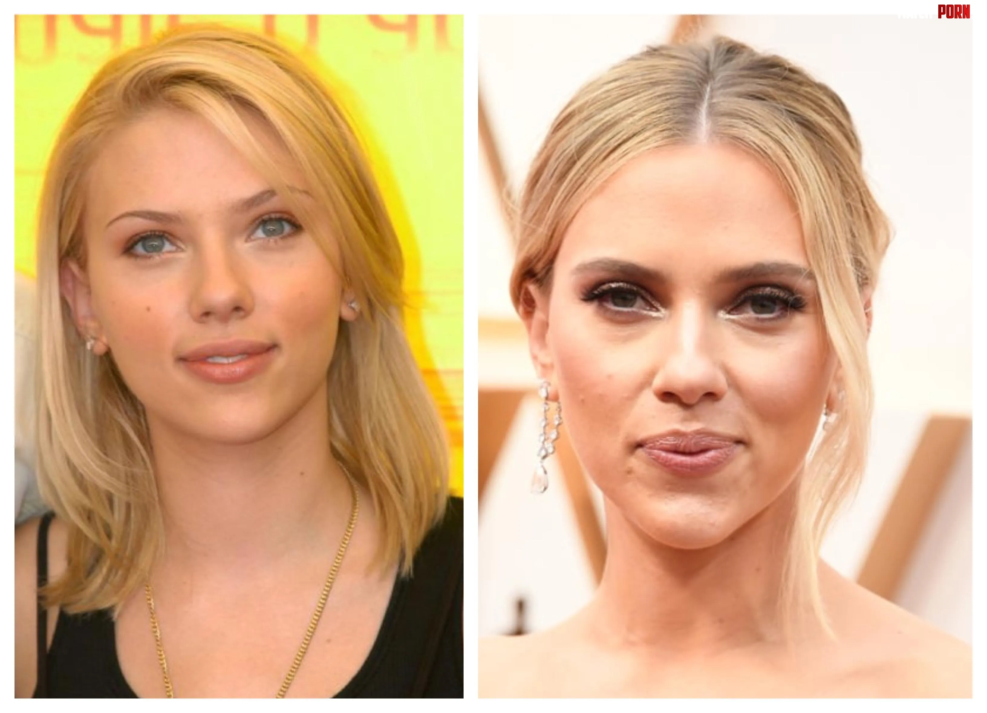 Scarlett Johansson at 19 and 35 by cor0094