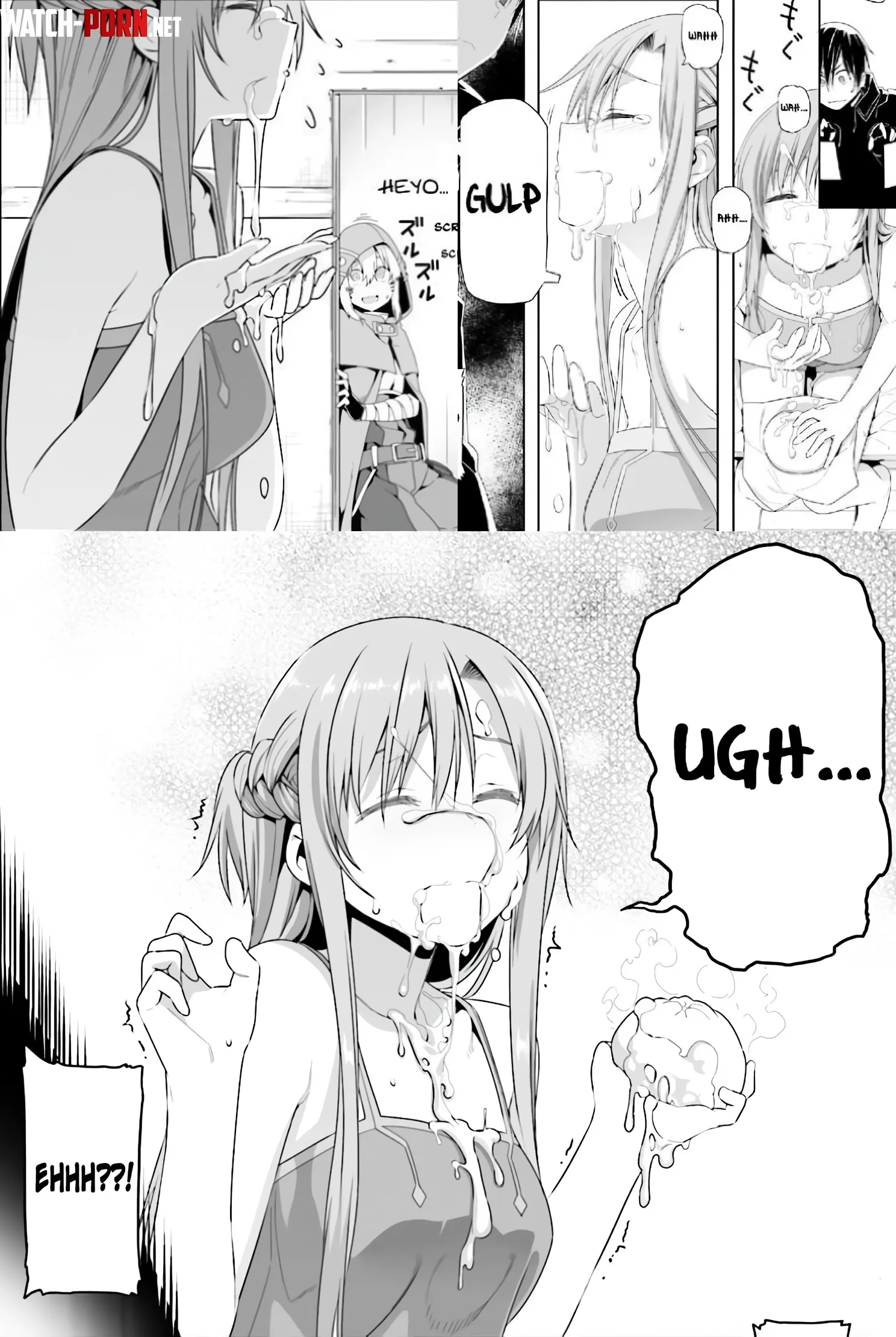 Friendly reminder that Asuna canonically took a massive cream load to her face in the manga and also liked it so much that she swallowed most of it down in front of her friend like a little horny nymphomaniac by Pristine_Hedgehog861