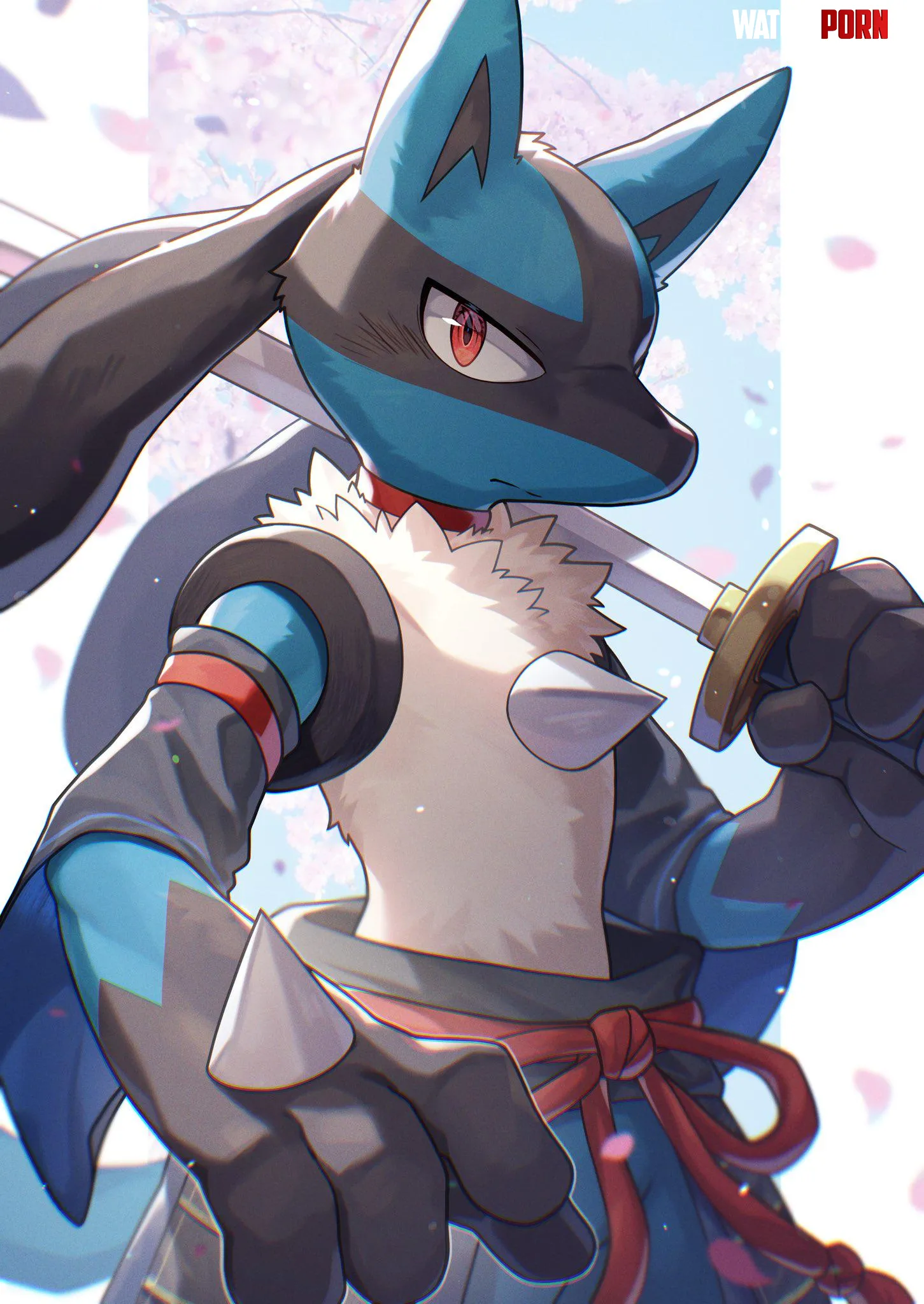 Lucario Samurai ponzutas by DL2828