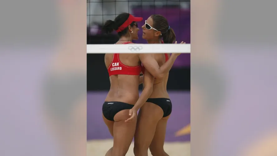 Thumbnail Canada's Dynamic Volleyball Duo: Marie-Andrée Lessard and Annie Martin