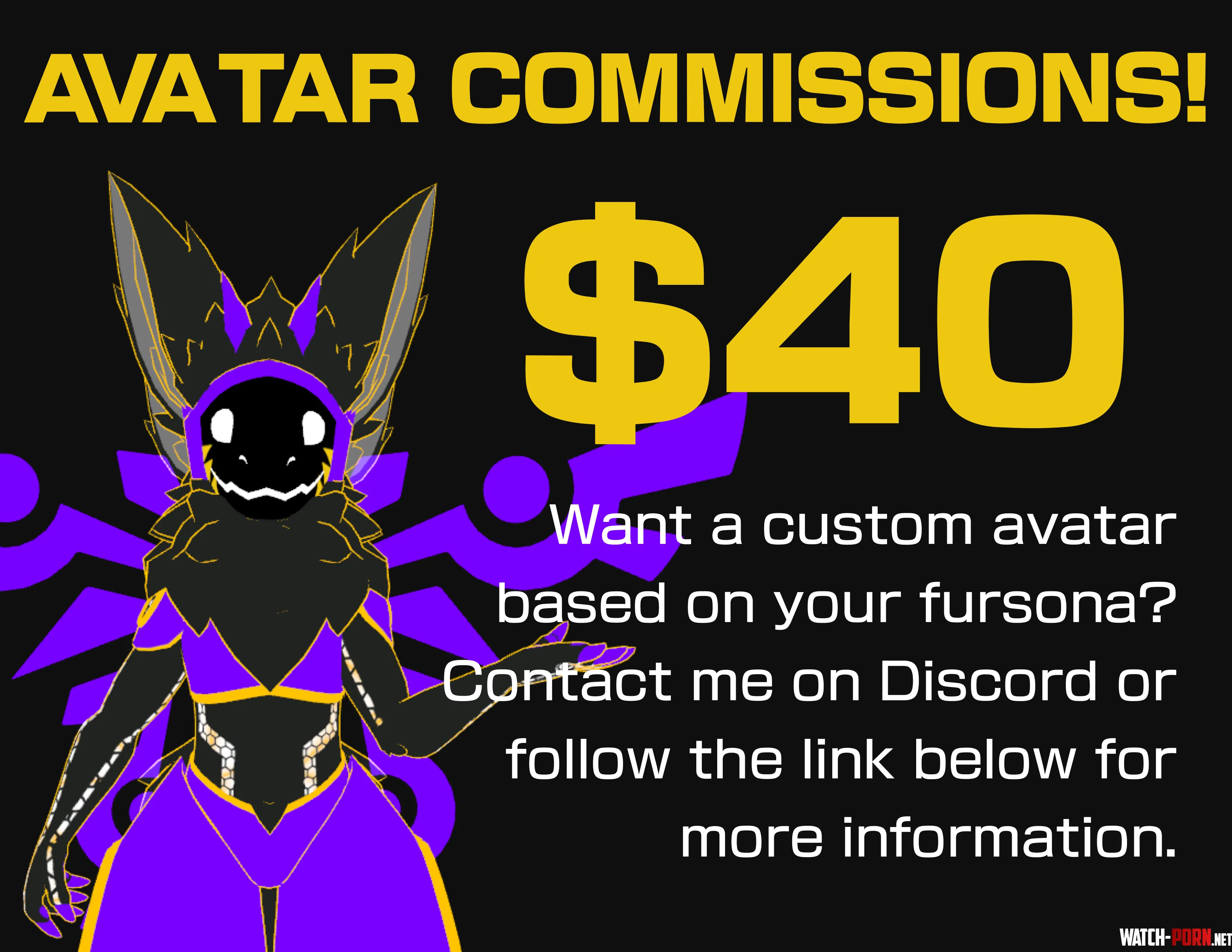 Want a custom texture for your fursona in VRChat Comment DM or follow the link to claim a spot by Awesomator__77