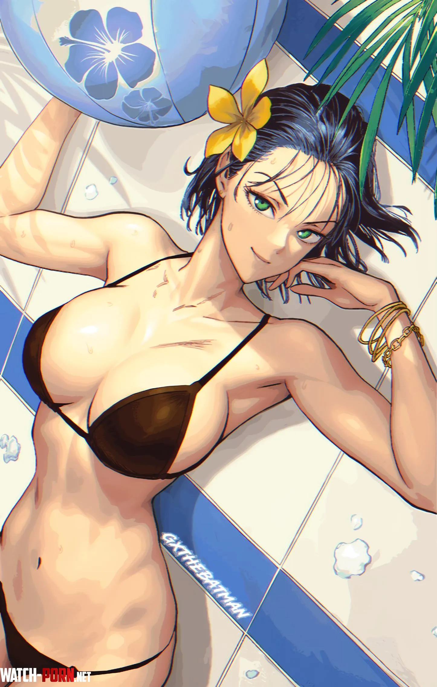 Fubuki getting a tan One Punch Man by GxTheBatmanYouTube