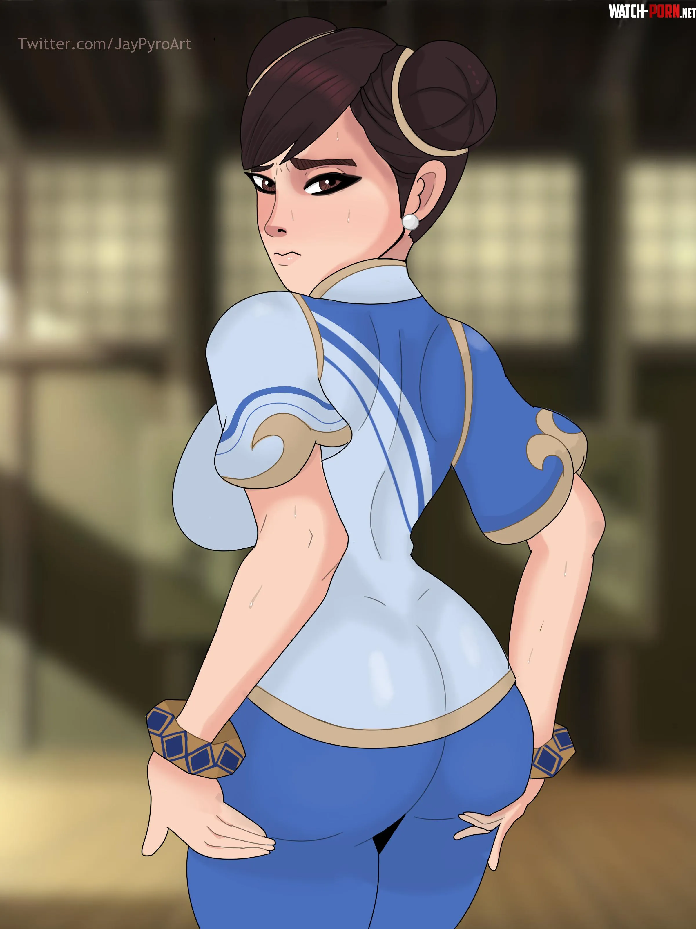 ChunLi after a Dojo workout by Jaayyrock